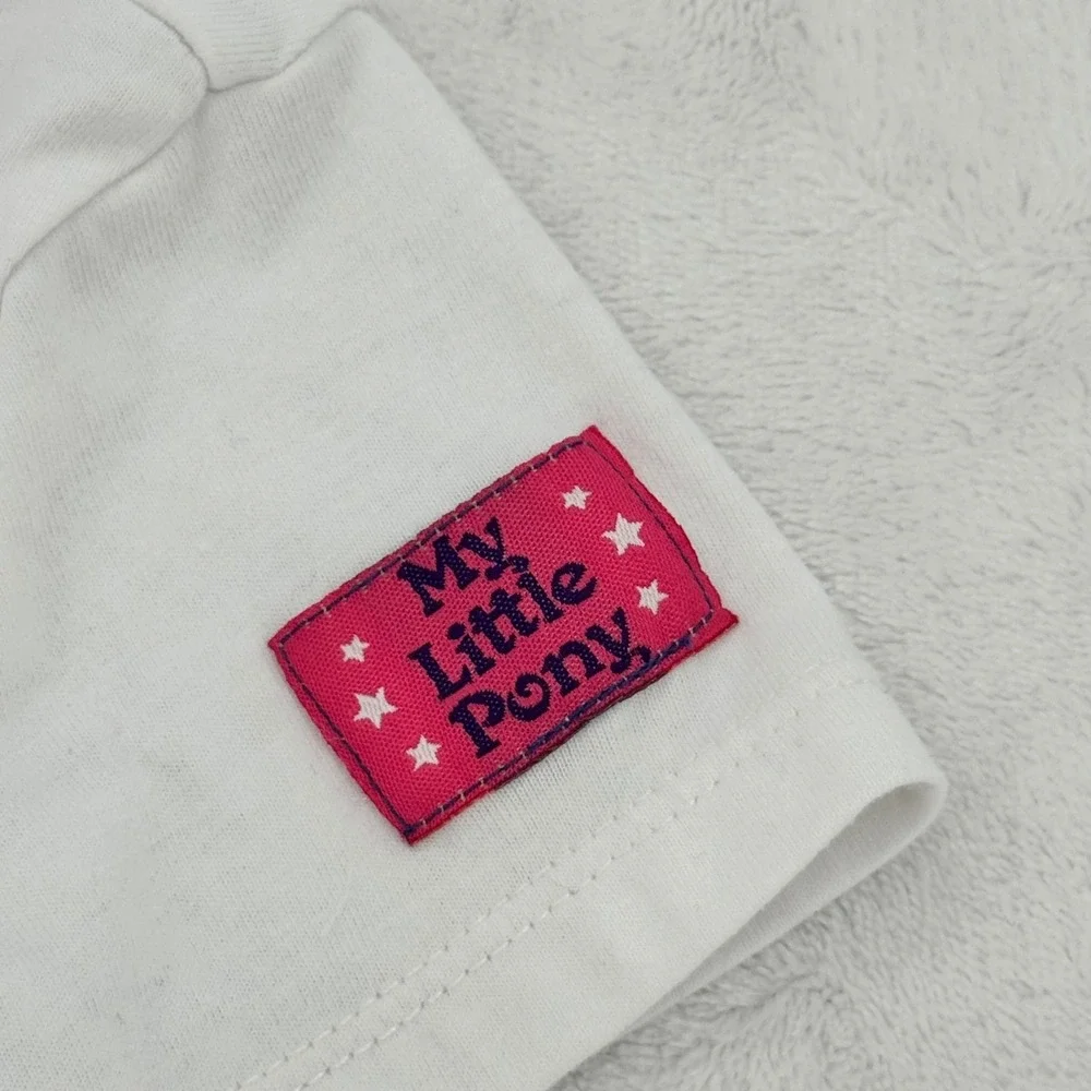 My Little Pony Overall Dress Jumper & Shirt Set Toddler 3T Pink Acid Wash Denim - Picture 9 of 11